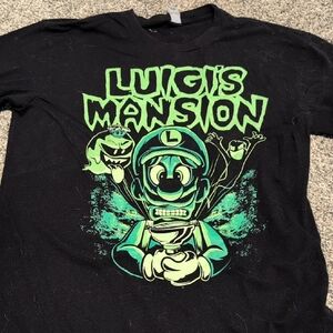 Luigi's Mansion Black T-Shirt